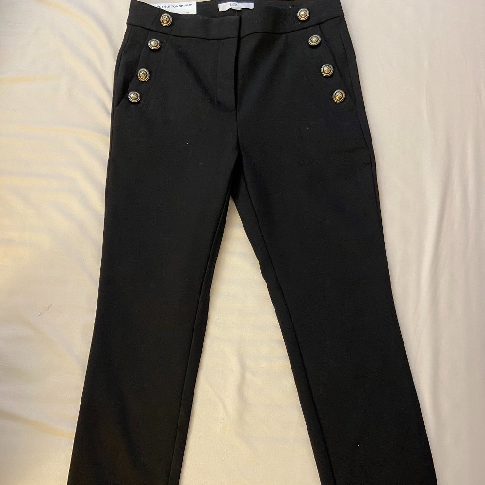LOFT Sutton Skinny Sailor Pants